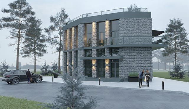 FG Building project: Architectural project of a public building in Zhytomyr